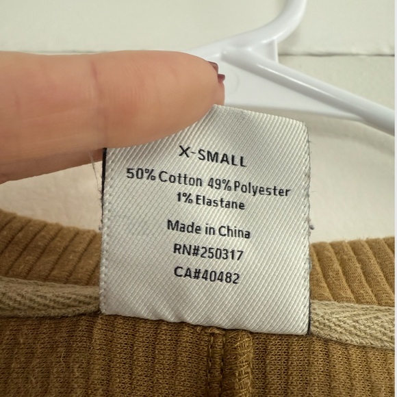 Varley Antique Bronze Maybrook Boxy Rib Sweatshirt - Picture 4 of 4